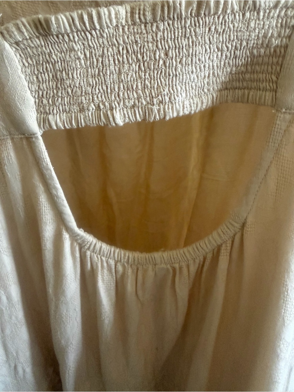 Anthropologie Cream Maxi Dress with Orange Paisley Embroidery - Picture 2 of 4